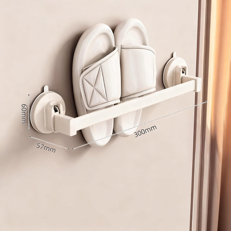 Bathroom slipper holder with suction cup, extendable