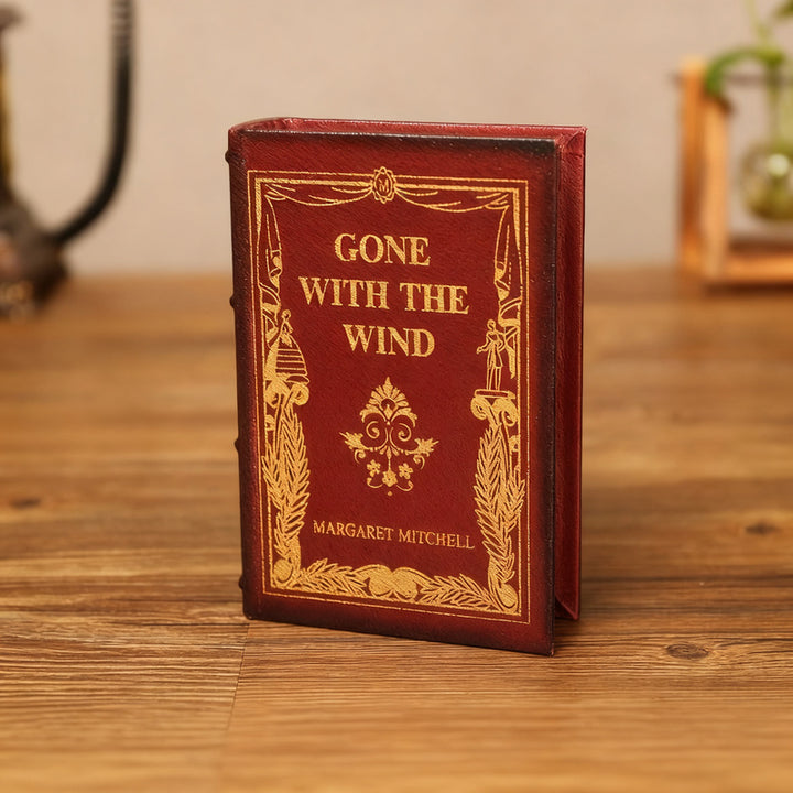 Decorative book tray made of wood, classic design