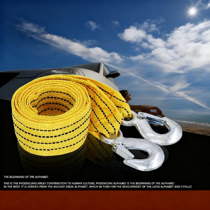 Towing ropes, 3 m, Nylon, 3 tons
