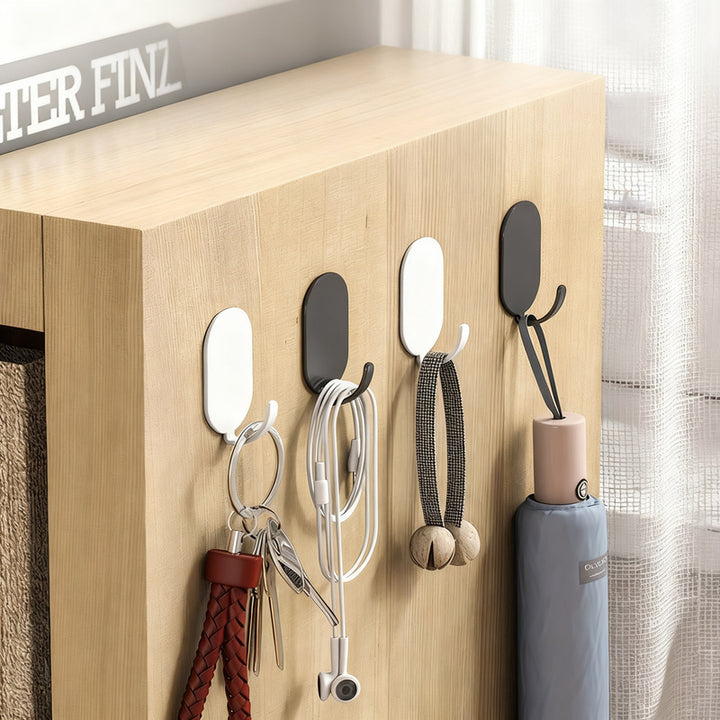 Self-adhesive wall hooks made of aluminum