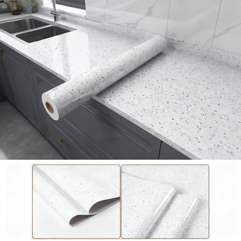 Protective film for countertops, marble look, self-adhesive