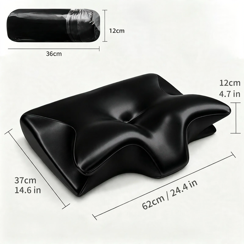 Neck support pillow, butterfly shape, memory foam