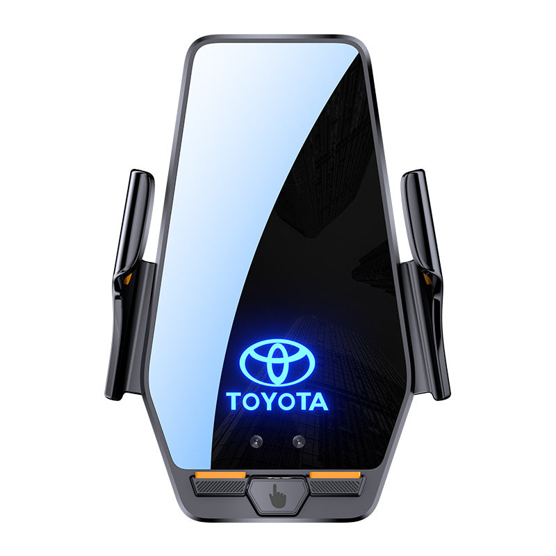 Car phone holder with wireless charging