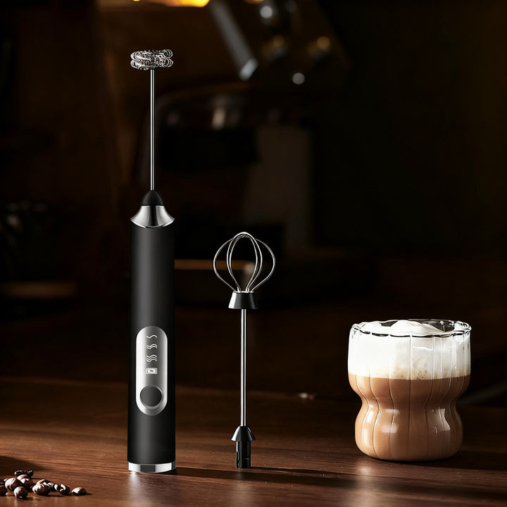 Electric milk frother, USB-C, multiple functions