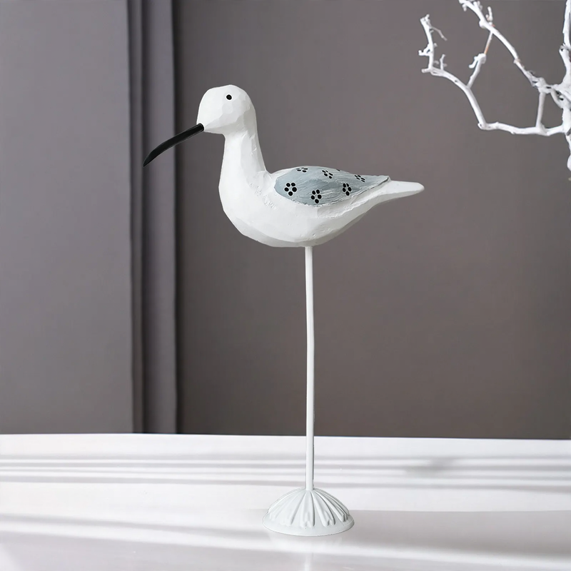 Wood bird figure in Mediterranean style