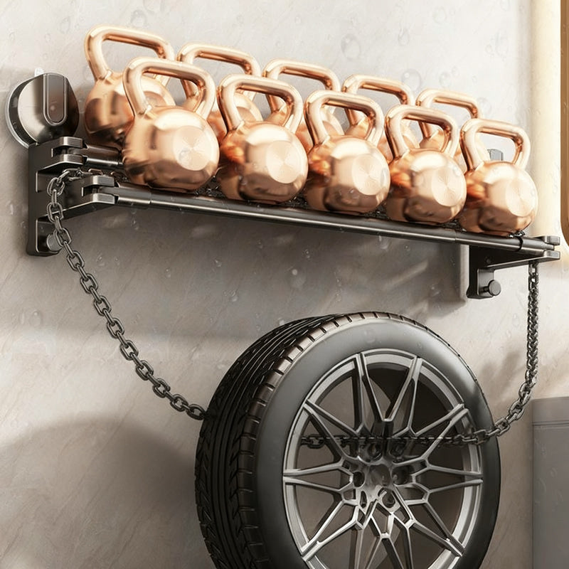 Towel holder with suction cup, extendable