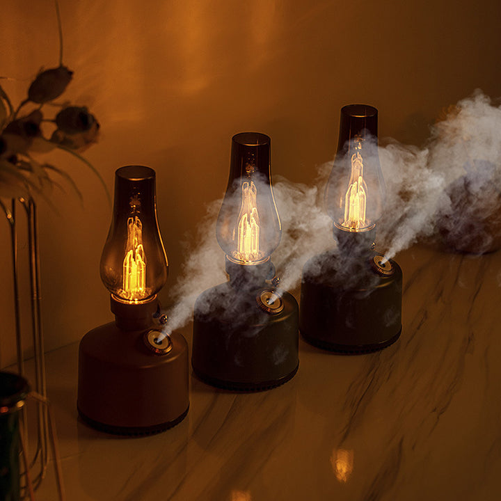 Retro air humidifier with aroma function, USB charging