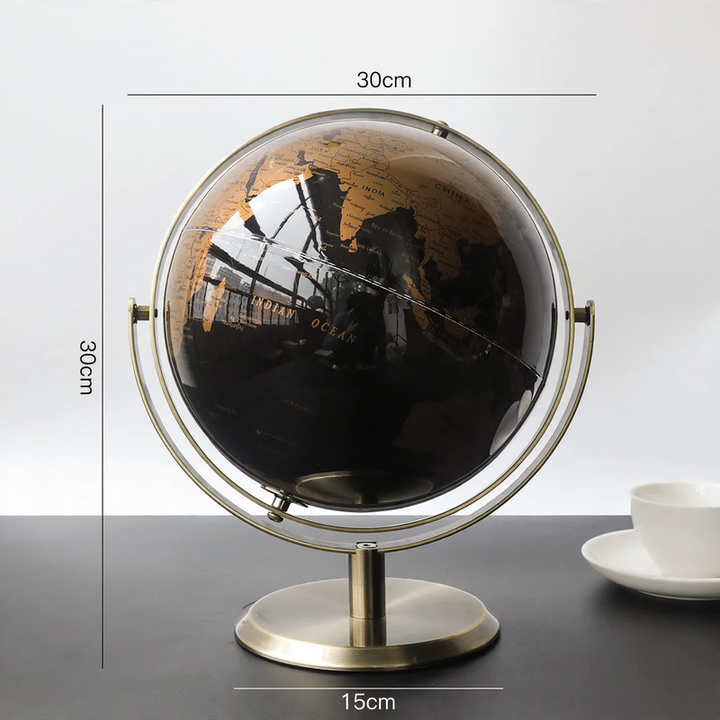 Globus decorative figure, transparent, modern design