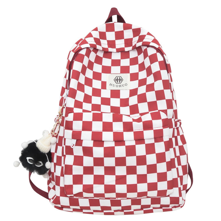Backpack with letter pattern, 20–35 L
