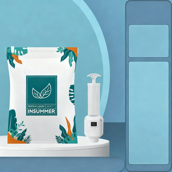 Vacuum compression bags for clothing and bedding