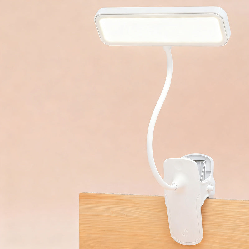 LED clip light with eye protection for learning
