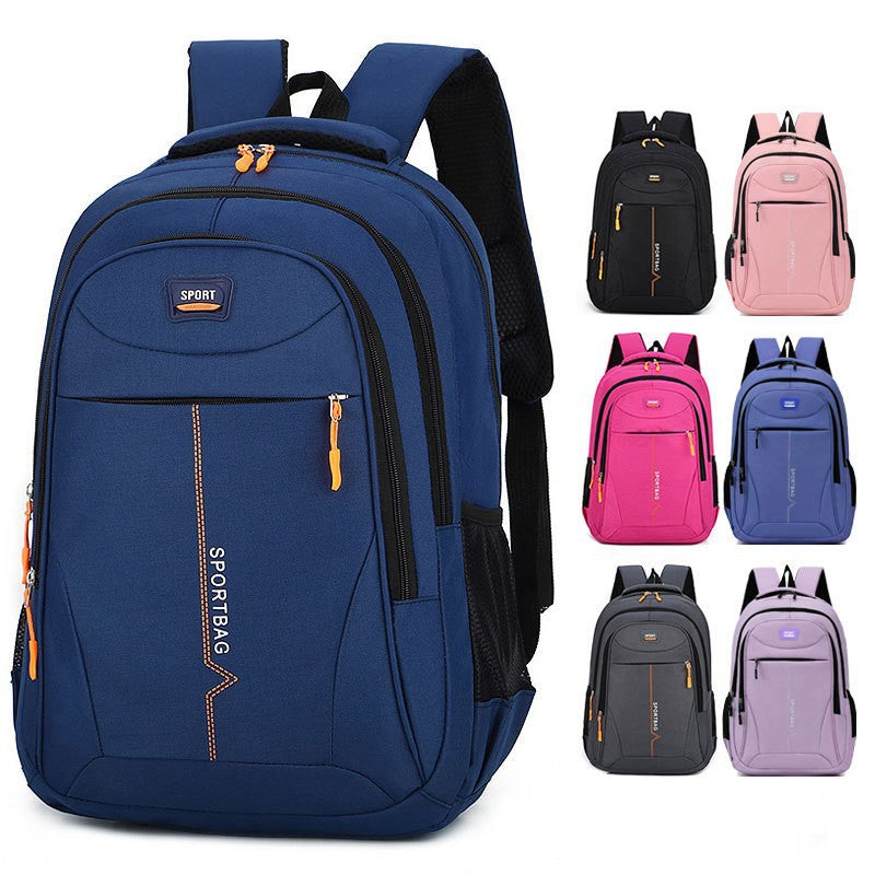 Backpack with letter print, PVC, 20–35 L, waterproof