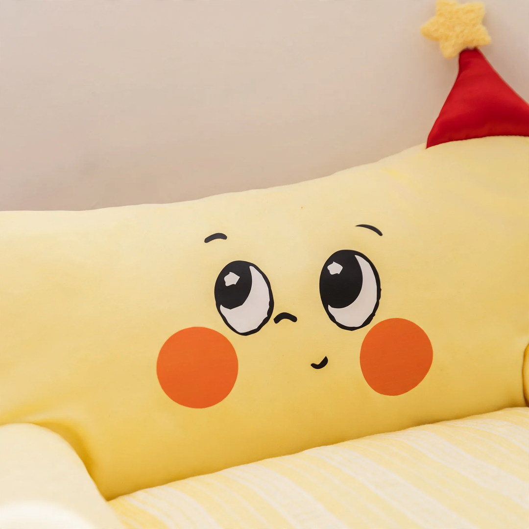 Cozy pet bed with backrest