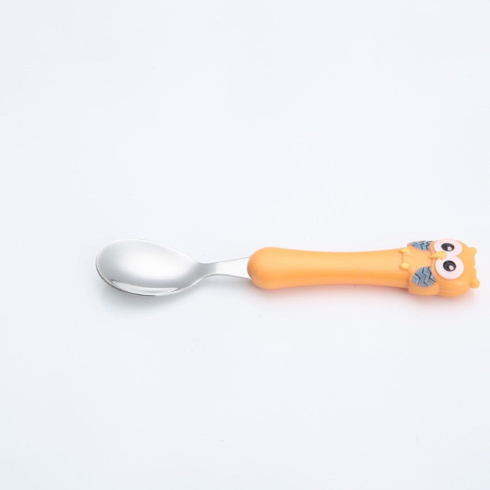 Children's tableware set made of stainless steel, portable