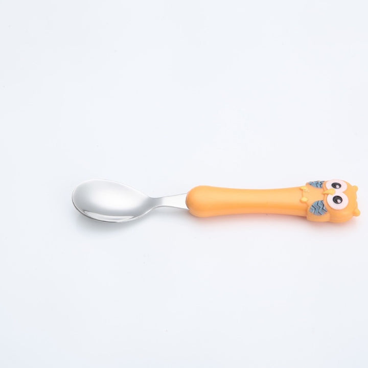 Children's tableware set made of stainless steel, portable