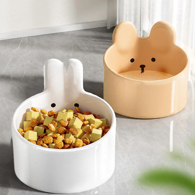 Ceramic bowl for cats and dogs, large size