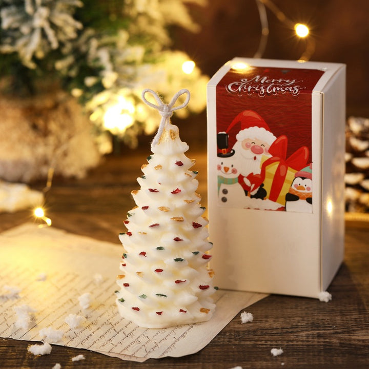 Handcrafted Christmas Scented Candle, Tree Shape