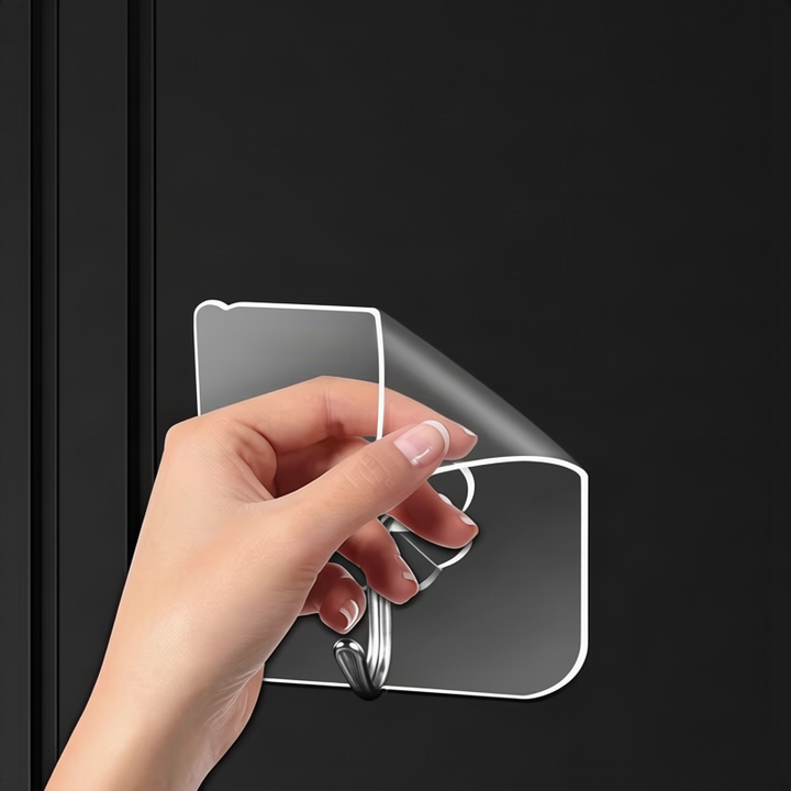Plastic hook-and-loop fasteners, self-adhesive