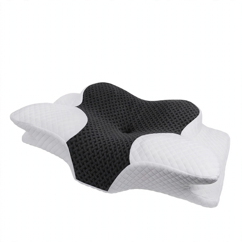 Ergonomic neck support pillow made of memory foam