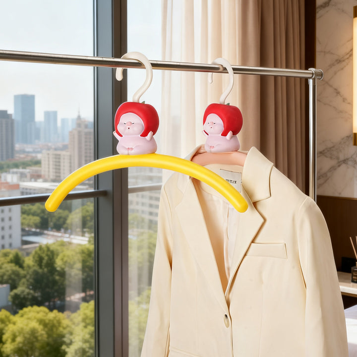 Clothes hanger, cartoon design, non-slip, ABS