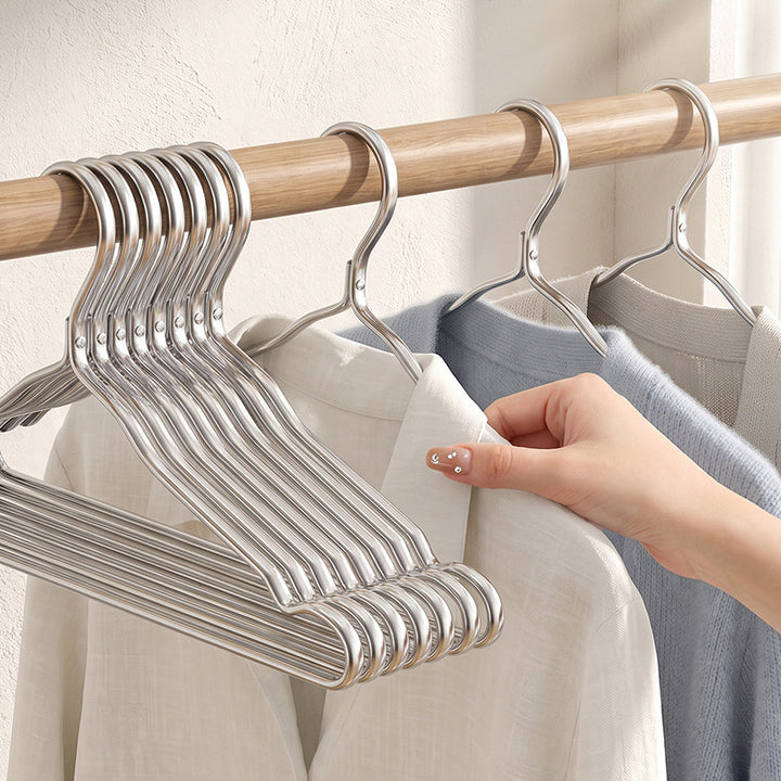 Aluminium coat hanger, non-slip, scratch-free