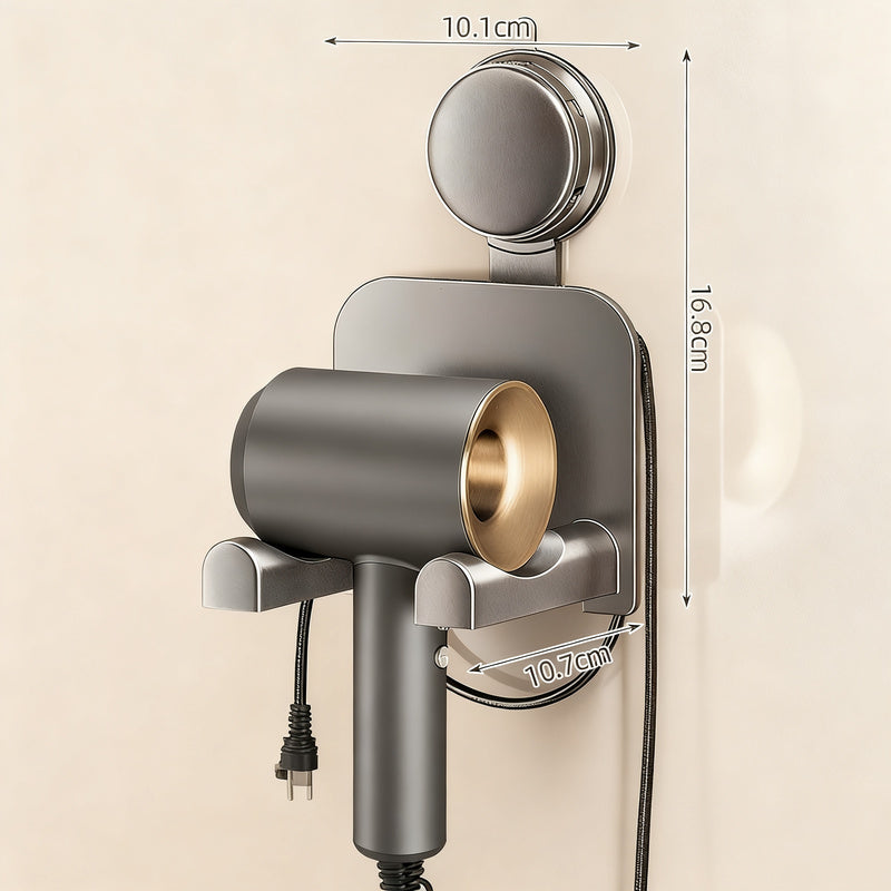 Suction cup holder for hair dryer