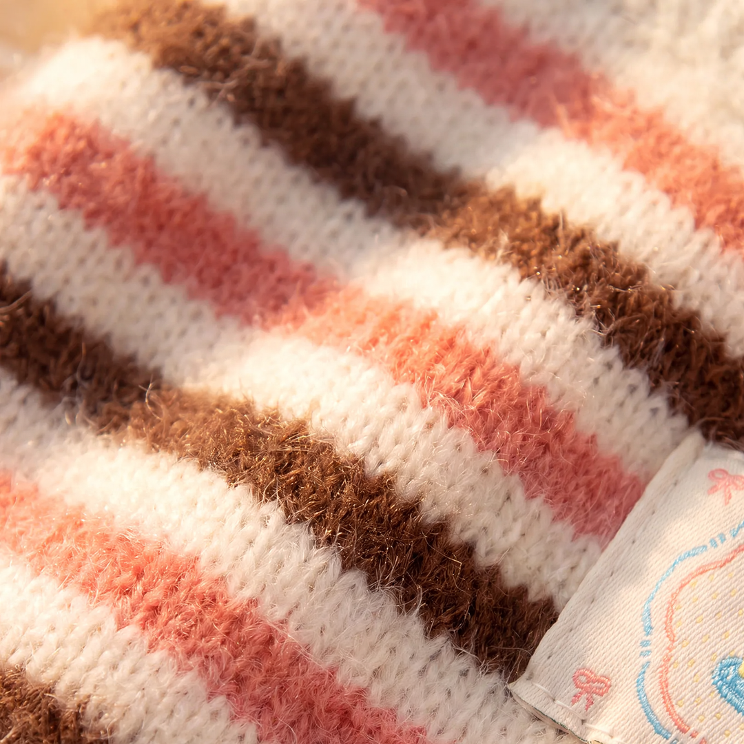 Striped sweater for small dogs and cats