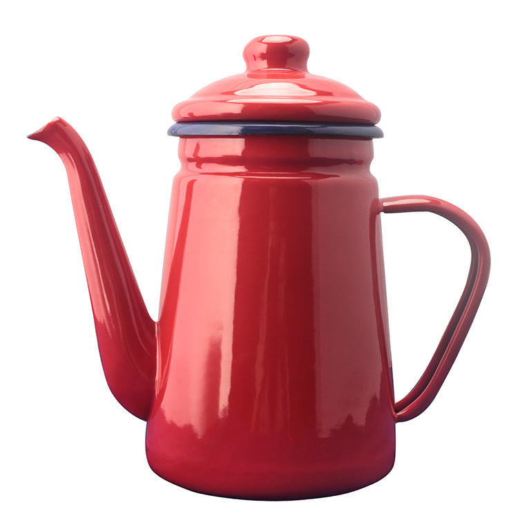 Enamelled hand brewing kettle 1.1 L