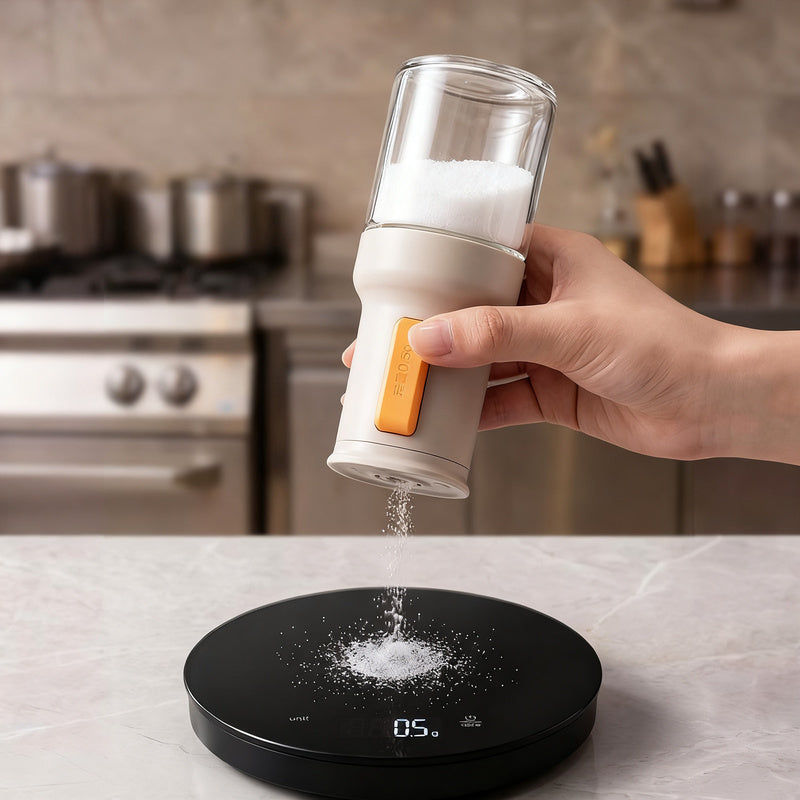 Dosage spice shaker with pressure valve, 350 ml