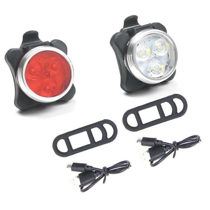 Bicycle light set, COB rear light, USB rechargeable