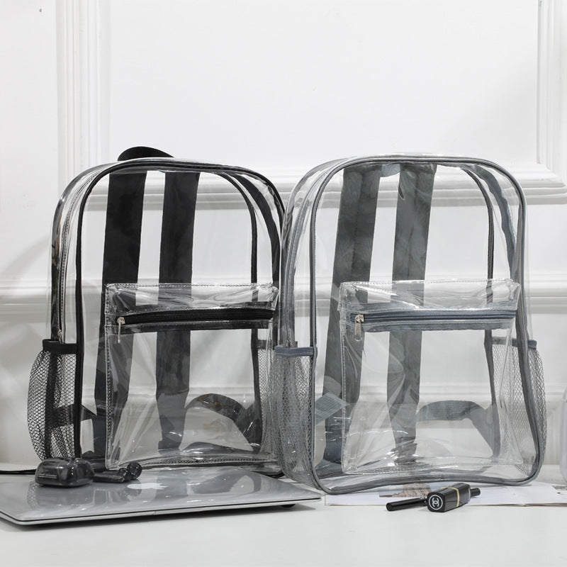 Transparent PVC backpack, waterproof