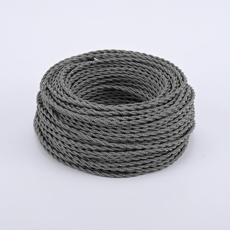 Textile-encased power cable 2×0.75 mm²