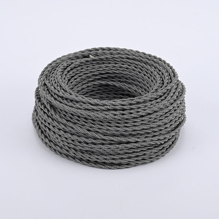 Textile-encased power cable 2×0.75 mm²