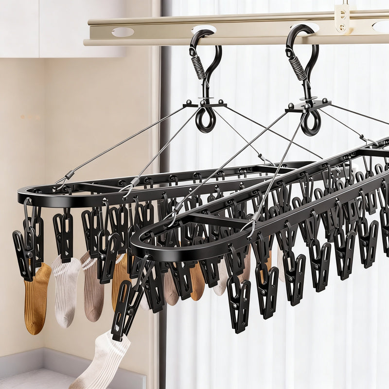Sock dryer with aluminum frame