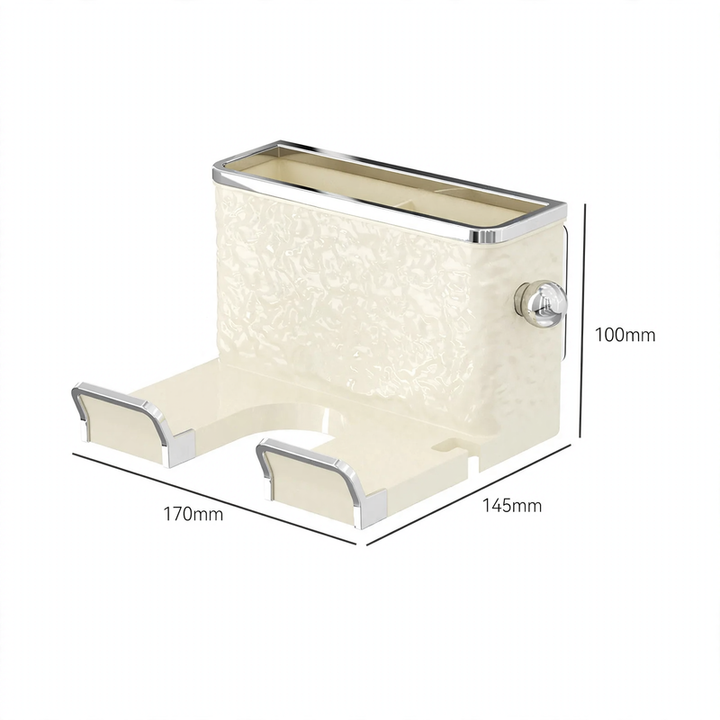 Wall mount for hair dryer, drill hole free