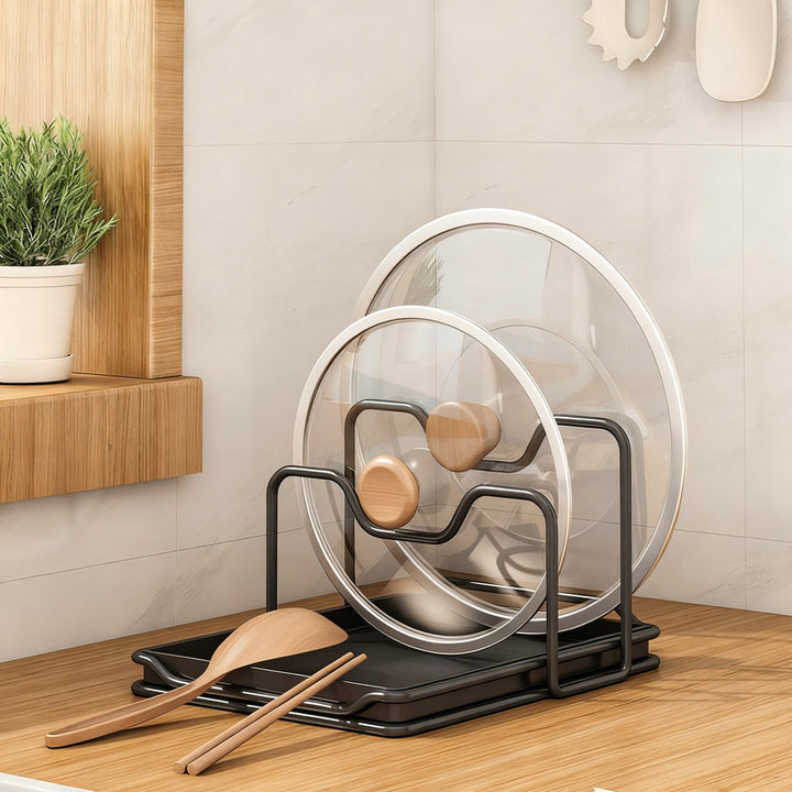 Stainless steel pot lid holder, multi-layer