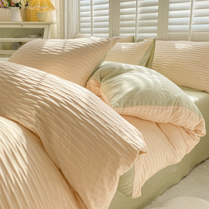Bedding set made of cotton, laundry wash quality