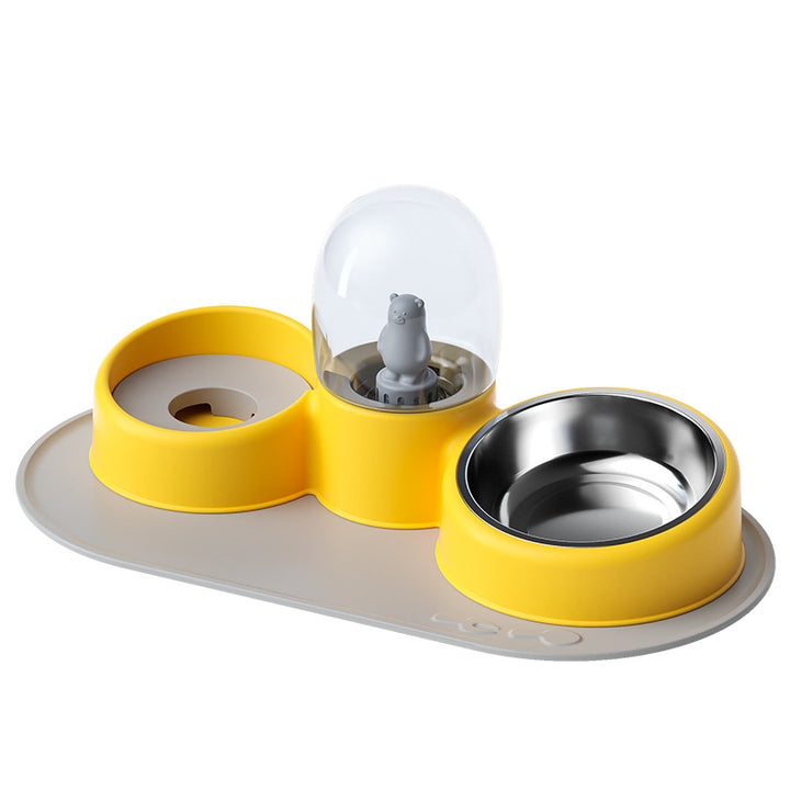 Double bowl for dogs and cats, 330–500 ml