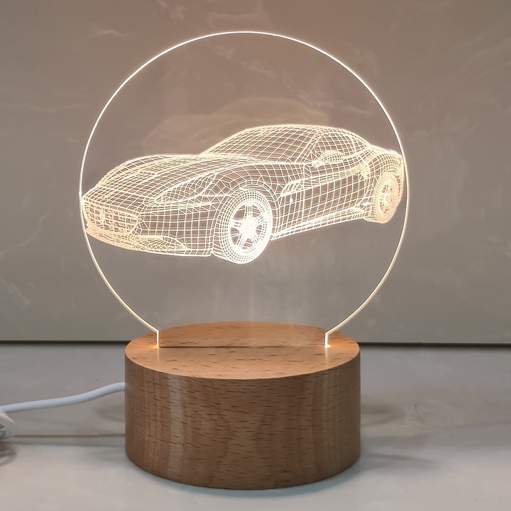 3D Architecture Night Light with Acrylic Screen