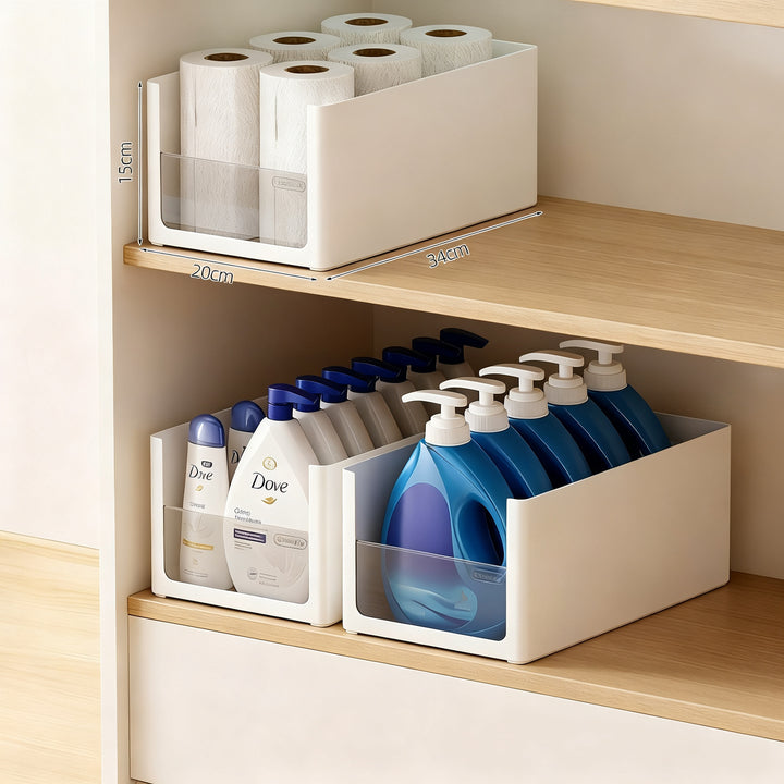 Organizer for bathroom cabinet