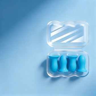Silicone earplugs for sleeping and swimming