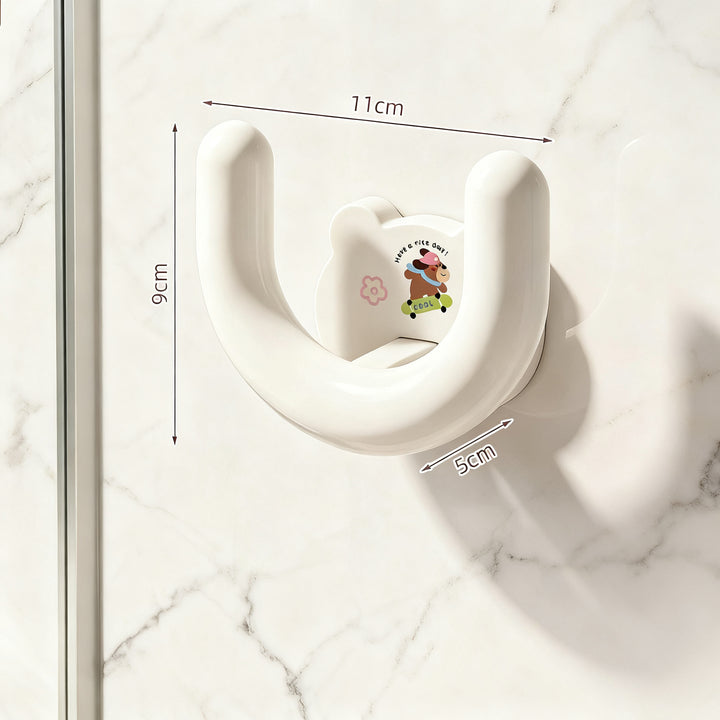 Bathroom slipper wall holder, self-adhesive