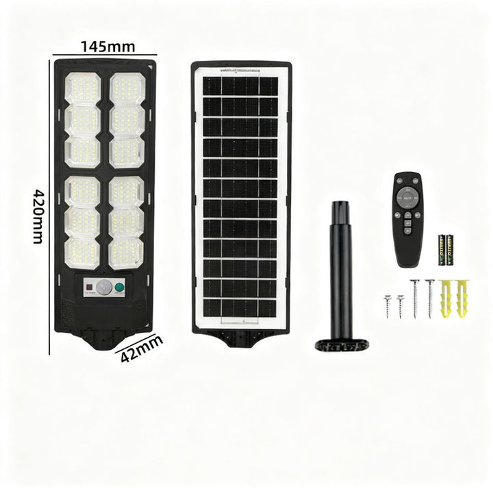 Solar path light with motion sensor, LED, 260×140 mm
