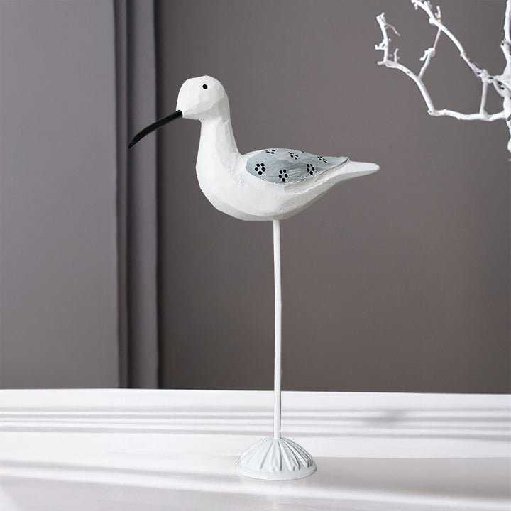 Wood bird figure in Mediterranean style