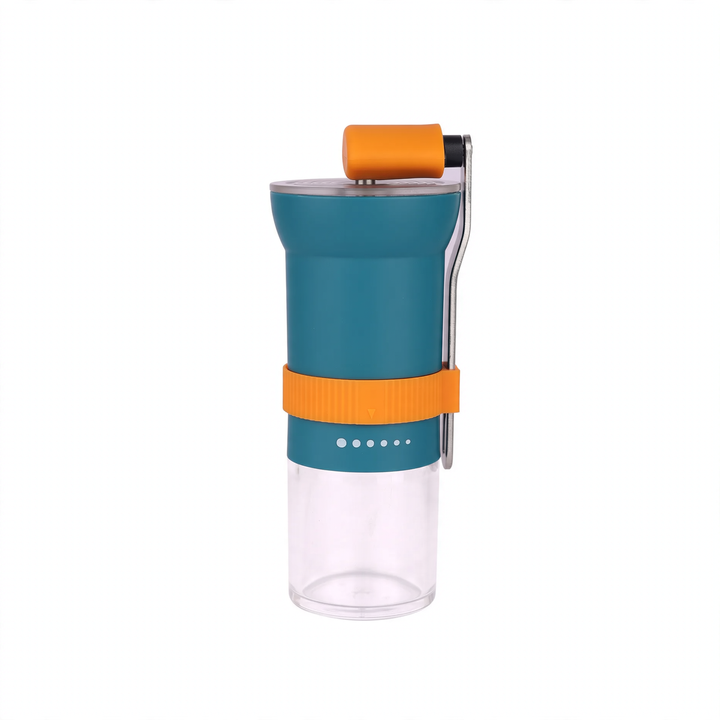 Hand crank coffee grinder made of acrylic