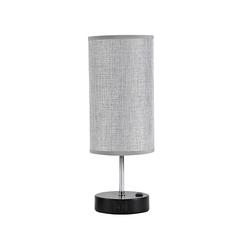 Table lamp USB, LED, dimmable, fabric