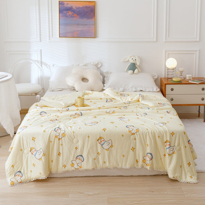 Quilted blanket made of cotton knit, children, four seasons
