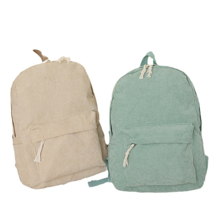 Cord fabric backpack