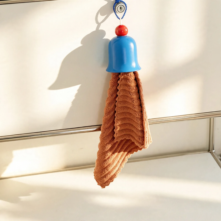 Towel with bell design, cotton