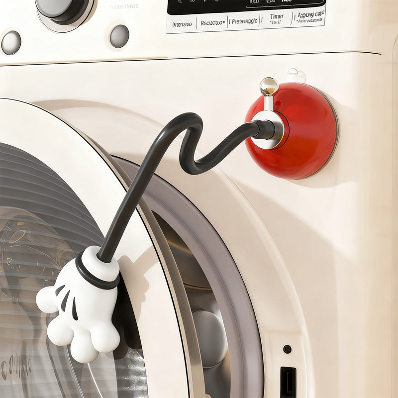 Magnetic ventilation holder for washing machines